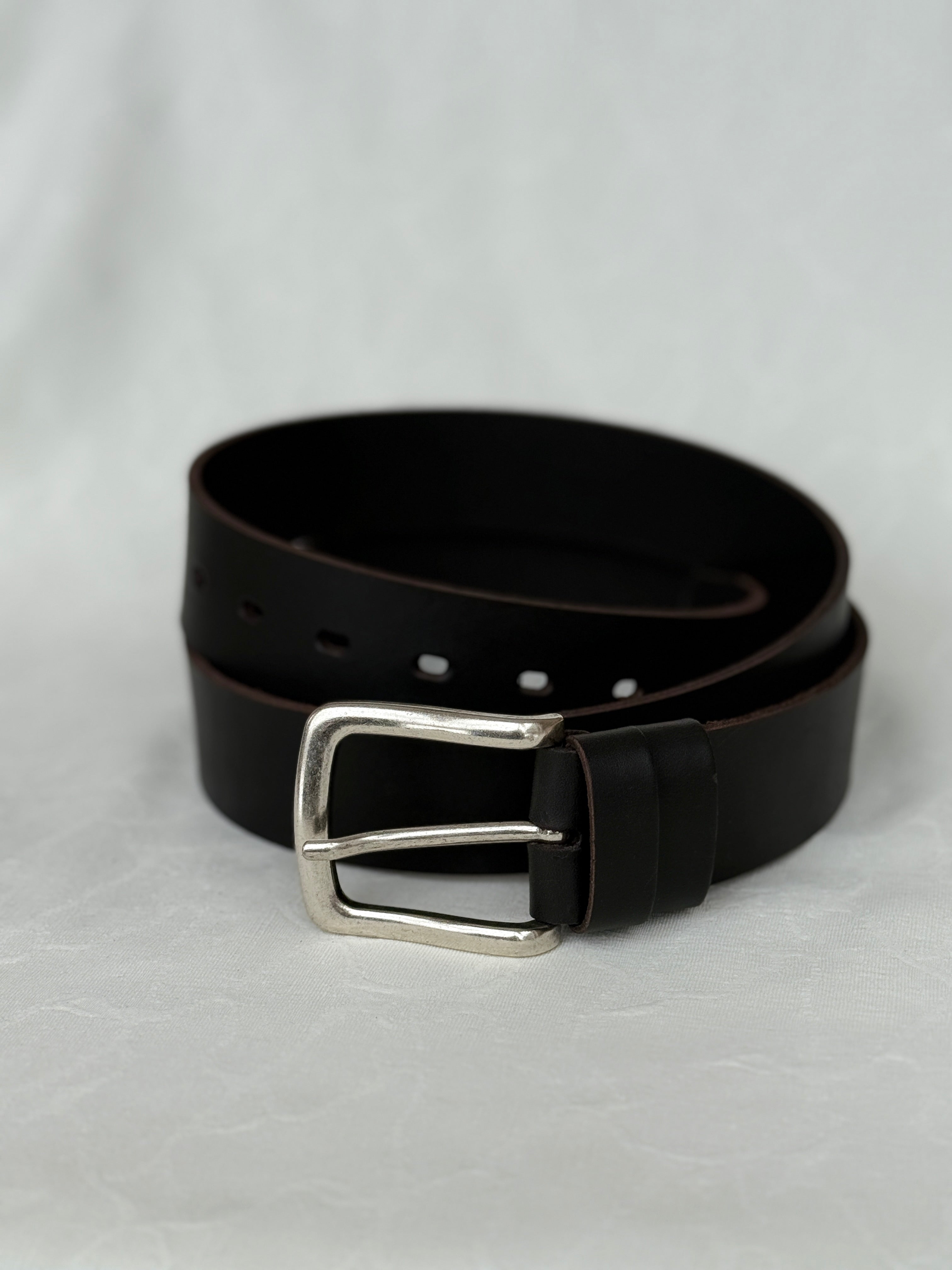 Brown Leather Belt - Clasic