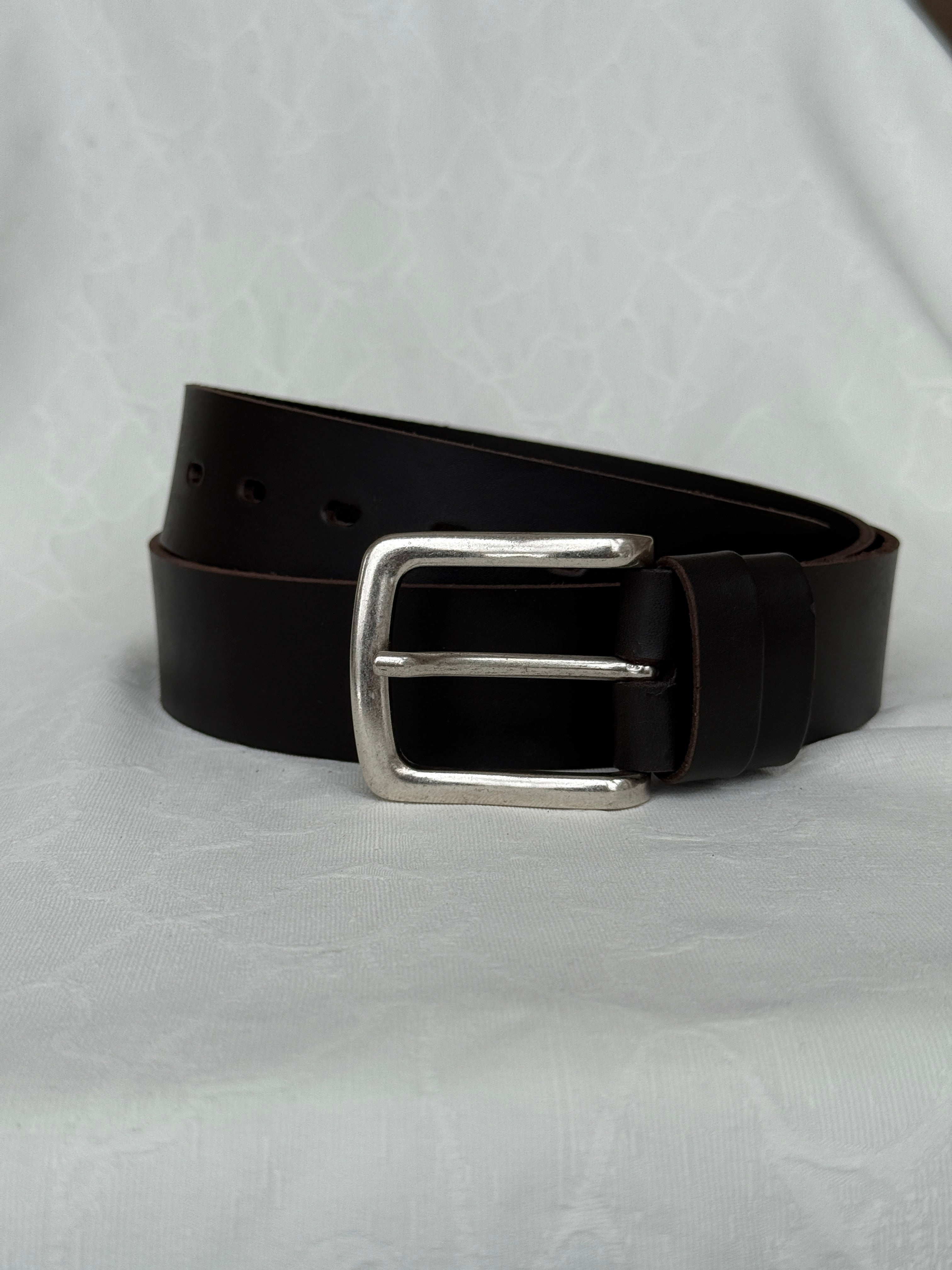 Brown Leather Belt - Clasic