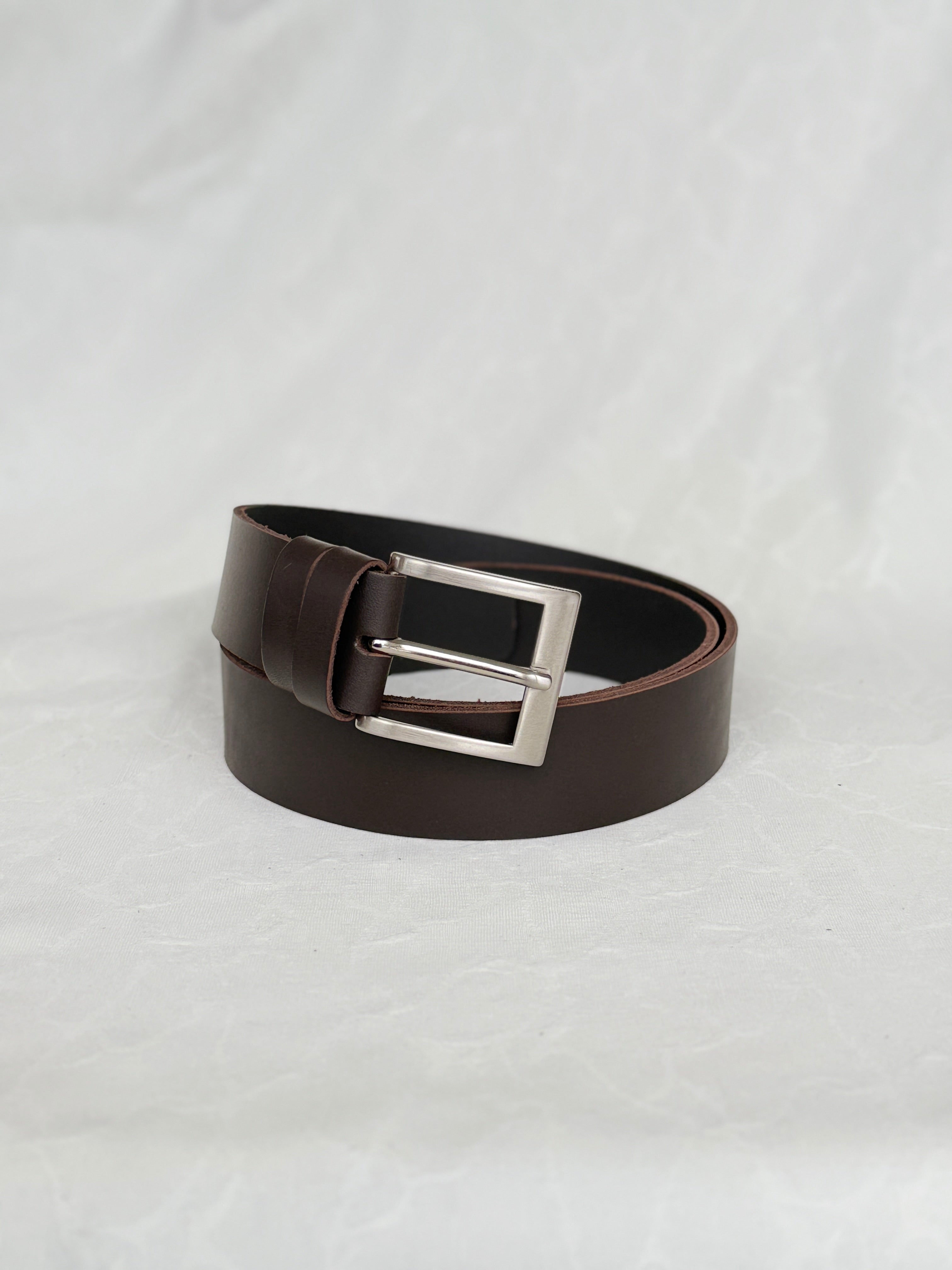 Brown Leather Belt - Business